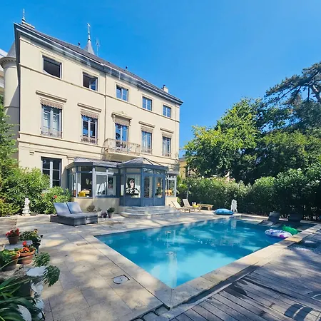 Perle Rare En Ville- Chateau Grandclement- 4 Ou 6 Pers - Piscine - Parc Villeurbanne Exterior photo